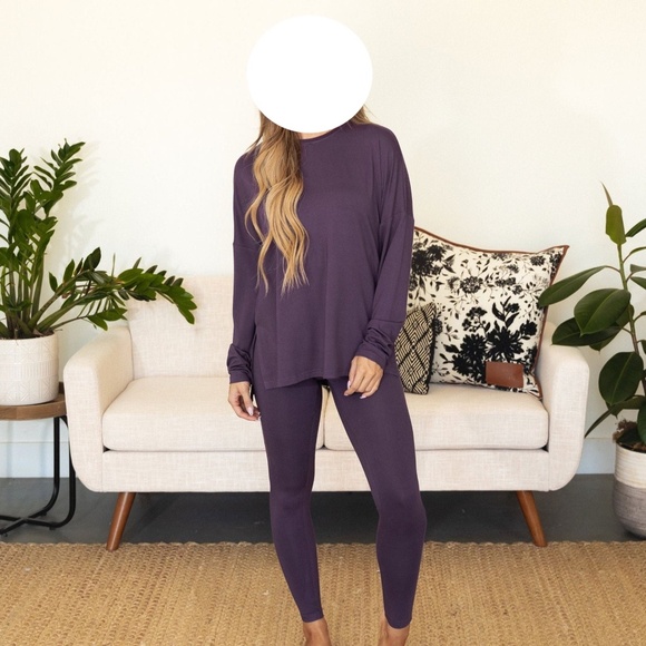 ELLA LOUNGEWEAR SET  LIGHT PLUM 3X  New - Picture 1 of 7